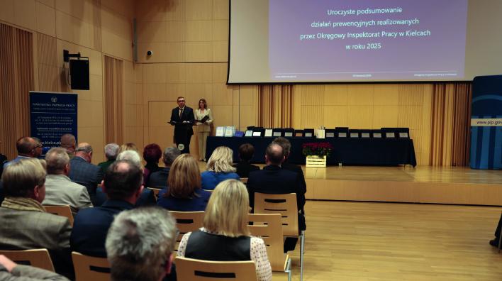 Uroczyste podsumowanie działań prewencyjnych realizowanych przez OIP Kielce w 2025 roku