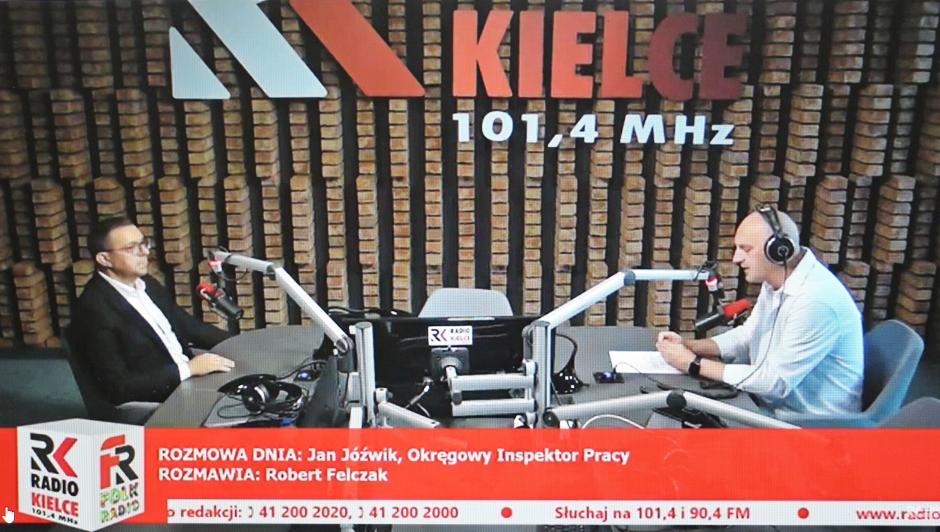 Rozmowa dnia w Radiu Kielce - Okręgowy Inspektor Pracy Jan Jóźwik, o najważniejszych zmianach w ustawie o Państwowej Inspekcji Pracy