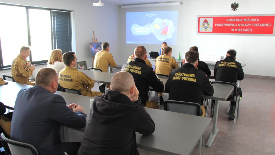 Szkolenia w Komendzie Miejskiej Państwowej Straży Pożarnej w Kielcach 