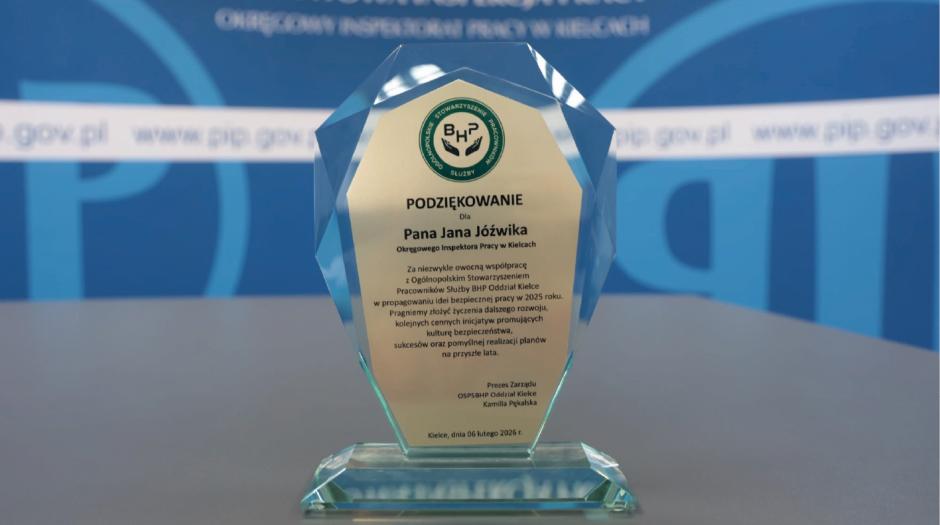 Współpraca z Ogólnopolskim Stowarzyszeniem Pracowników Służb BHP Oddział w Kielcach