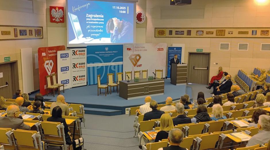 Konferencja „Zagrożenia psychospołeczne w środowisku pracy – jak rozpoznawać, przeciwdziałać, pomagać?”